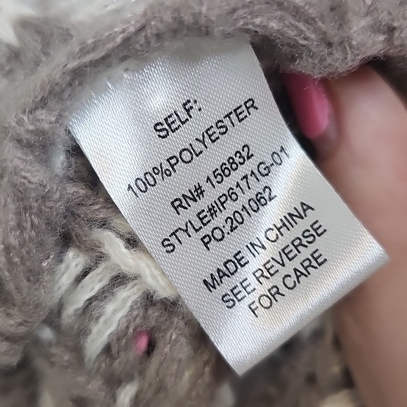 Bibi Boutique Oversized Plus Size Chunky Knit Open Faced Cardigan Sweater - Picture 8 of 9